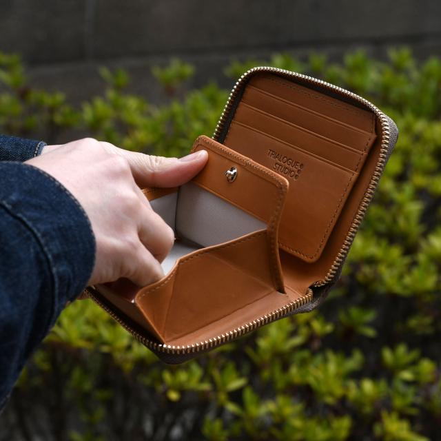 ミニ財布 ラウンドファスナー コンパクト ゴールド ピンク レディース