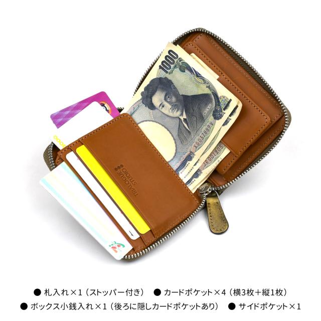 ミニ財布 ラウンドファスナー コンパクト ゴールド シルバー