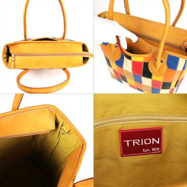 TRION マルチカラー レザートートバッグ 野球グラブのトレンドカラーが集合！最旬レザートートバッグ