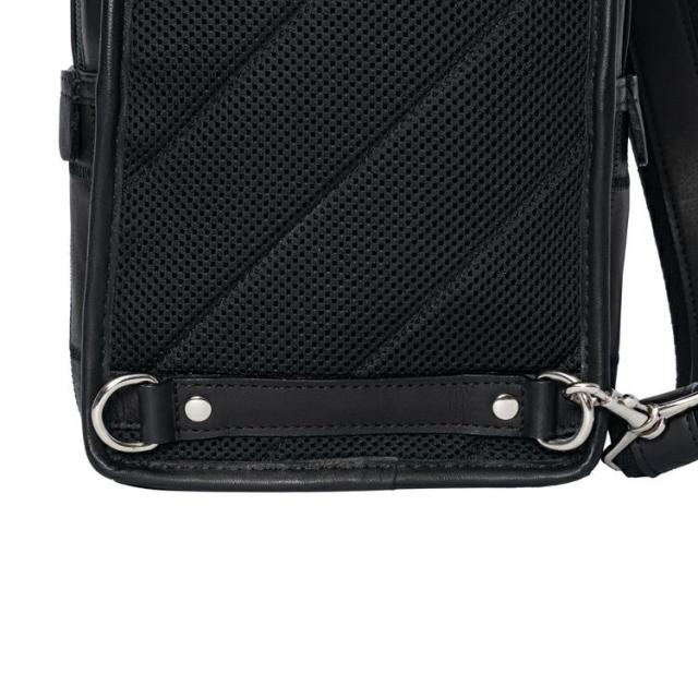 ボディバッグ TRION ショルダーバッグ DPC270 BLACK/ブラック グローブレザー PANEL ミニショルダー 本革 バッグ かっこいい ペットボトルが入る ファスナー付き YKK 縦型 斜めがけ ボディーバッグ メンズ レディース ブランド トライオン グラブレザー パネル 送料無料_10