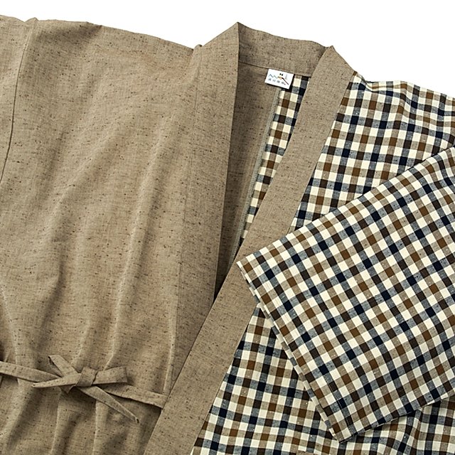 作務衣 綿紬 メンズ 遠州木綿 【日本製・Maid in Japan】【送料無料