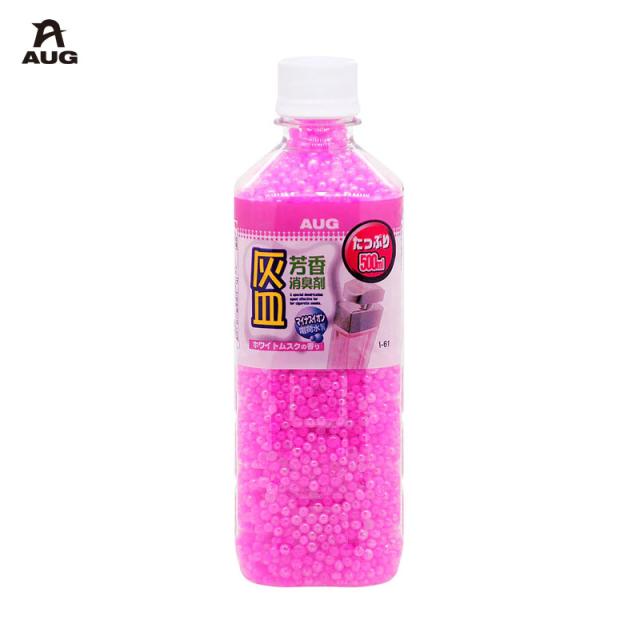 灰皿用 消臭ビーズ 芳香消臭剤 マイナスイオン ホワイトムスク 500ml AUG I-61