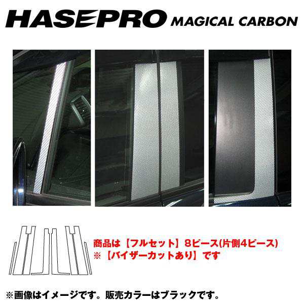 HASEPRO/ハセプロ：マジカルカーボン ブラック ピラーセット フルセット バイザーカット フリード/フリードスパイク/CPH-FV46