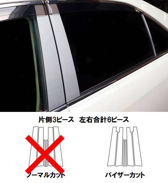 ハセプロ CPT-V83 カムリ ACV40系 H18.1〜H23.8 マジカルカーボン ピラースタンダードセット(バイザーカット) ブラック  カーボンシート｜au PAY マーケット