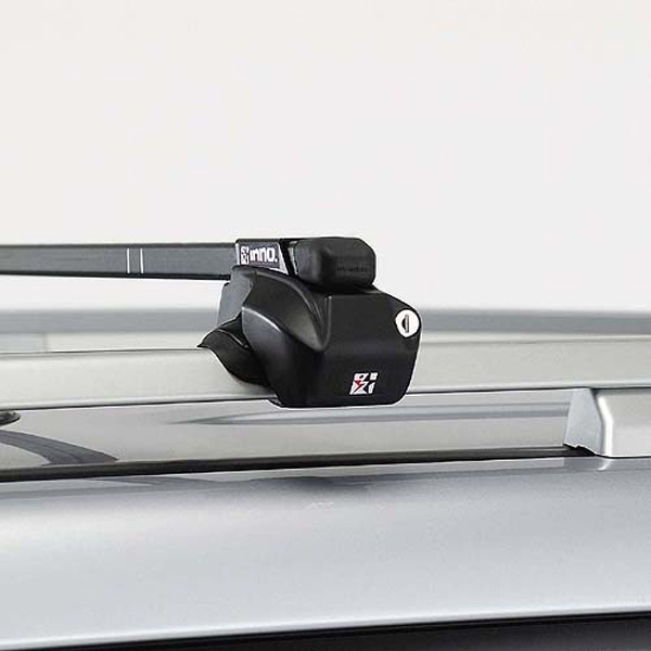 INNO フレキシブルステーセットFR ルーフキャリア 工具不要 極太サイズのルーフレールにも 4個入 ステー高32mm INFR