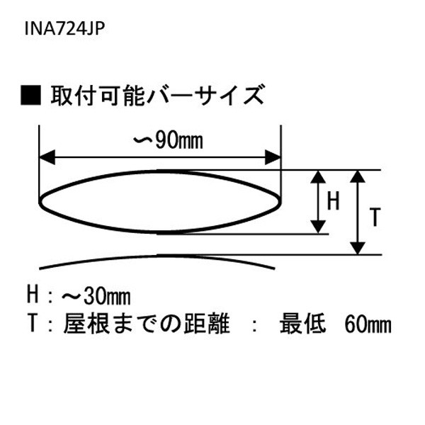 INNO ラチェットベルト2 巻き取り式 ワンタッチユニクランプ取付 エアロバー・スクエアバー対応 サーフボード ルーフキャリア  INA724JPの通販はau PAY マーケット - ホットロード au PAY マーケット店 | au PAY マーケット－通販サイト