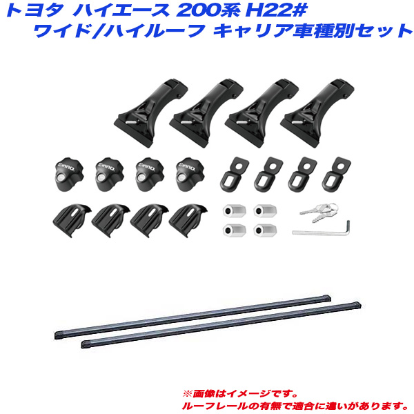 INNO/イノー キャリア車種別セット ハイエース 200系 H22# H17.1 