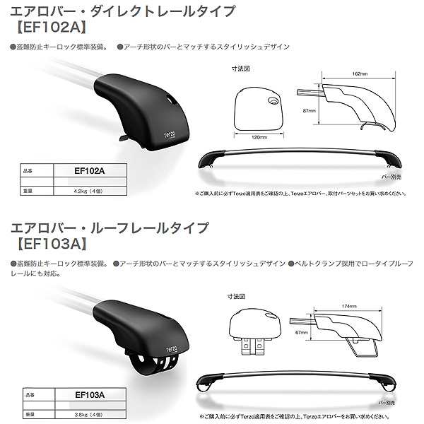 PIAA/Terzo キャリア車種別専用セット マツダ アテンザワゴン GJ##W