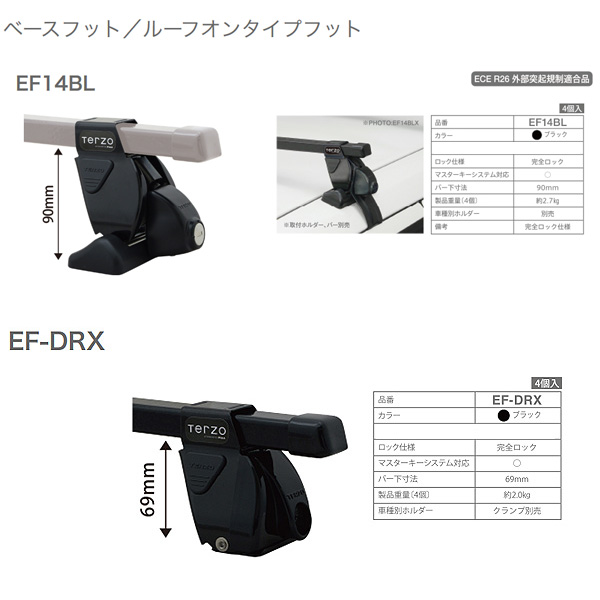 PIAA/Terzo キャリア車種別専用セット トヨタ カローラツーリング NRE 