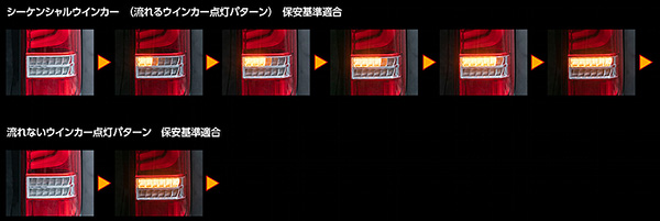 ヴァレンティ/Valenti ジュエル LED テールランプ REVO シーケンシャル ハイエース 200系 タイプ3 ハーフレッド/クローム TT200HR3-HC-4の通販は