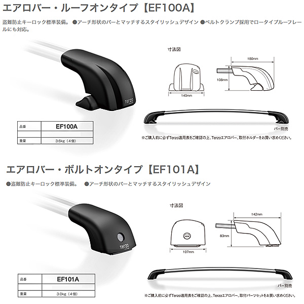 【未使用】Terzo ルーフキャリア EH441 EF100A マツダ3等 未使用】Terzo ルーフキャリア EH441 EF100A マツダ3等 - メルカリ