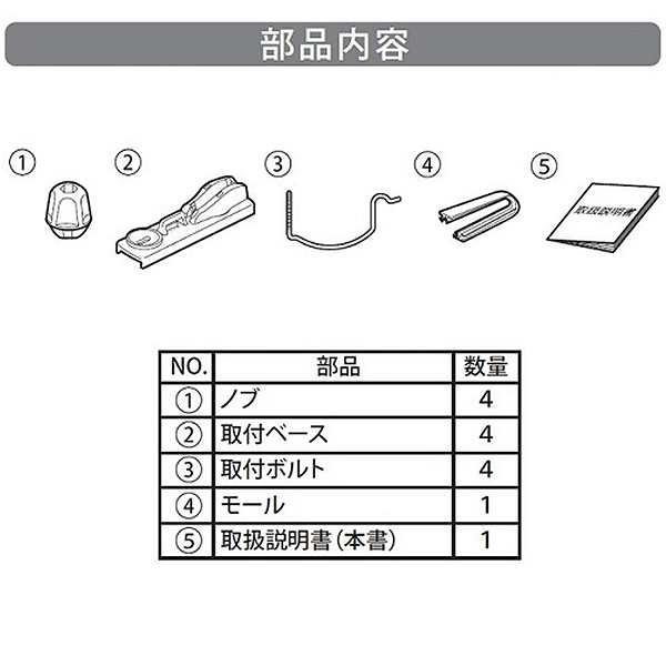 カーメイト【BRP10】INNO クイッククランプセット(ルーフボックス取付金具)
