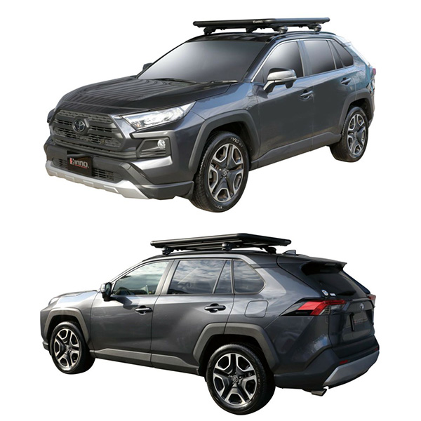 INNO/イノー ルーフデッキ 幅120cm ブラック ルーフラック RAV4・CX-5  