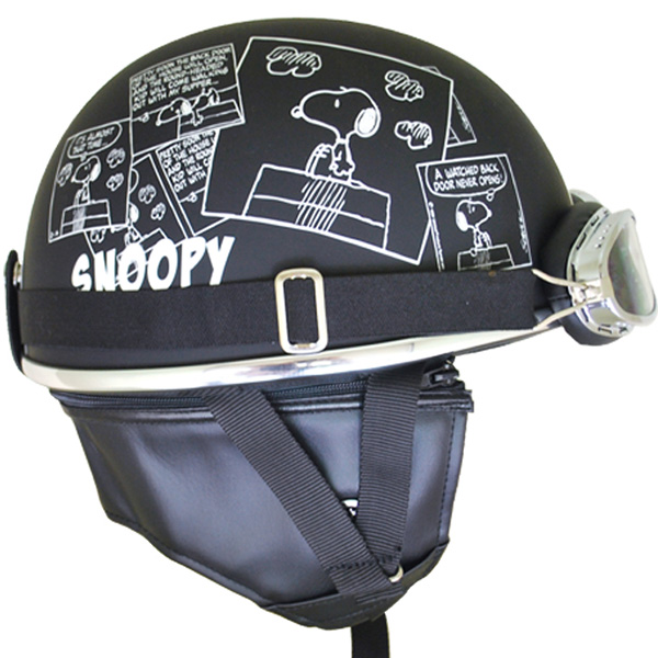 アークス/axs SNOOPY ビンテージヘルメット ハーフ マット