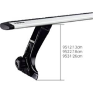 THULE/スーリー フット レインガーターフット 雨どい 高さ15cm TH9512