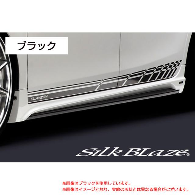 GLANZEN サイドデカール ブラック 40系 プリウスアルファ ZVW40 H23.05〜  シルクブレイズ DECO-40PR-BKの通販は