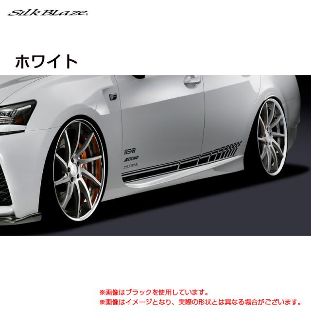 GLANZEN サイドデカール ホワイト レクサス GS F URL10 H27.12〜  シルクブレイズ DECO-GSF-WHの通販は