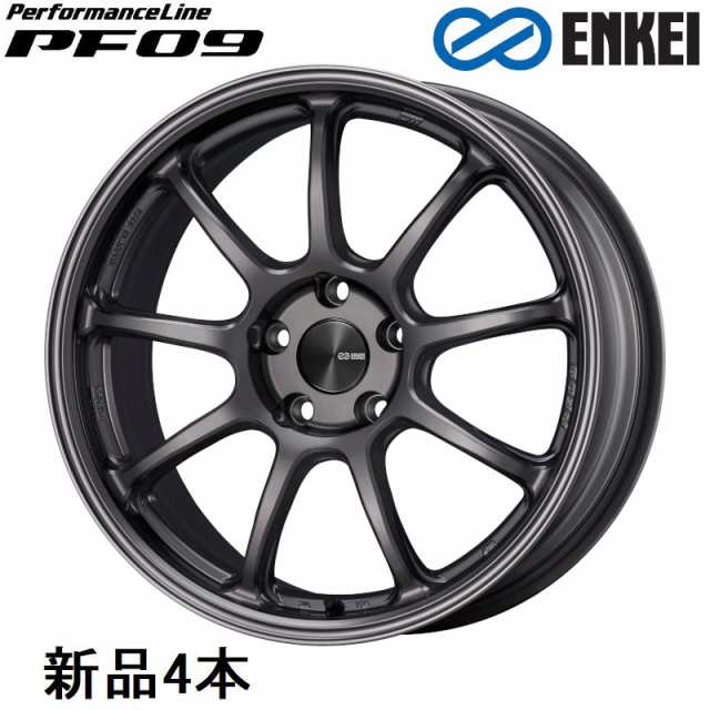 エンケイ パフォーマンスライン PF09 18インチ 18x8J +45 PCD100 5穴 Dark Silver ホイール 4本 ENKEI  の通販はau PAY マーケット - ホットロードオートパーツ | au PAY マーケット－通販サイト