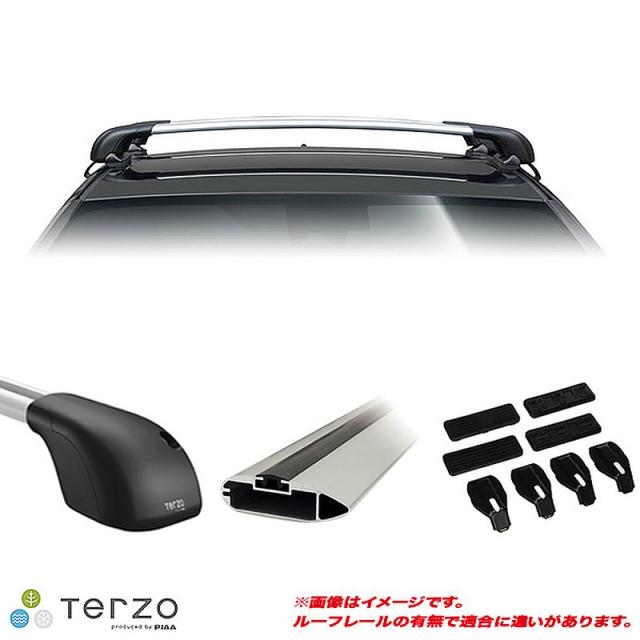 ベースキャリア車種別セット トライトン LC2T ルーフレール付  PIAA/Terzo EF104A + EB100A + EB100A + SR3