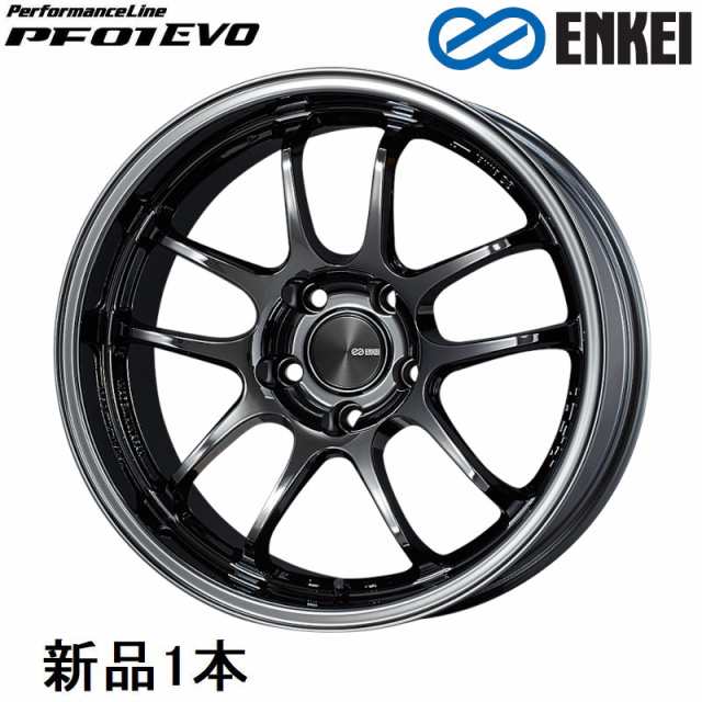 エンケイ パフォーマンスライン PF01EVO 17インチ 17x9J +12 PCD114.3 5穴 SBK ホイール 1本 ENKEI
