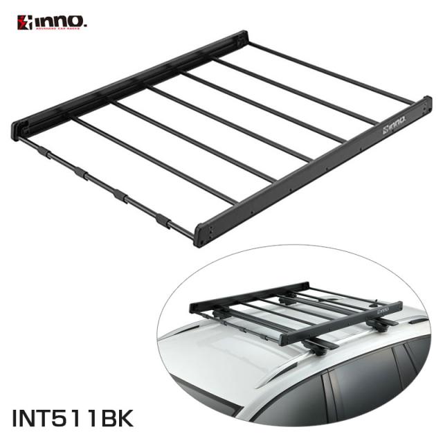 ライトラック95 H70×W950×D1190mm 軽量モデル INA396専用 ブラック 荷物置き キャリアレール INNO INT511BK