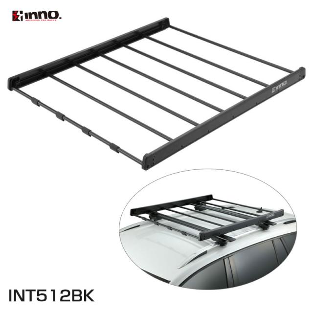 ライトラック105 H70×W1050×D1190mm 軽量モデル INA396専用 ブラック 荷物置き キャリアレール   INNO INT512BK