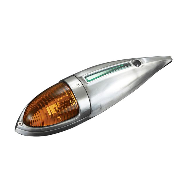 サイドランプ ATS-717 (パート2) オレンジ×グリーン ガラスレンズ ナマズランプ 電球なし ナマズマーカー ATS AB025409