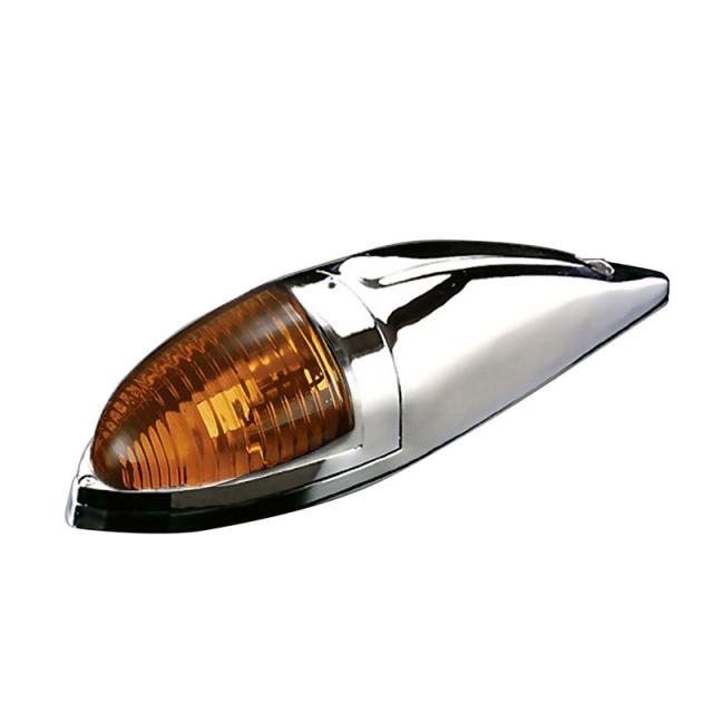 サイドランプ ATS-712 (メッキ) オレンジ メッキボディタイプ ガラス