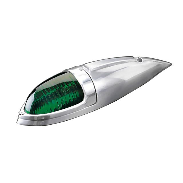 サイドランプ ATS-717 (アルミ) グリーン アルミボディタイプ ガラスレンズ ナマズランプ 電球なし ナマズマーカー ATS AB023529の通販は外装用品