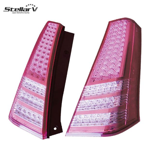 LEDテールランプ スタンダードモデル スズキ ワゴンR MH23S 2008.09〜 ピンク/クリア ステラファイブ SWPC-00-01