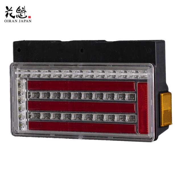 COMBO 零S LEDテールランプ 2連 クリアレンズ/クローム/レッドバー 24V COMBO 零S LEDテールランプ 2連 クリアレンズ/クローム/レッドバー 24V