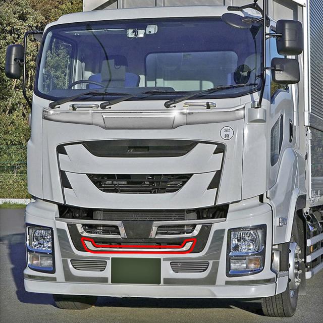 バンパーグリルロアー ステンレス 15ギガ H27.11〜 ファイブスターGIGA ATS AB07I305_1