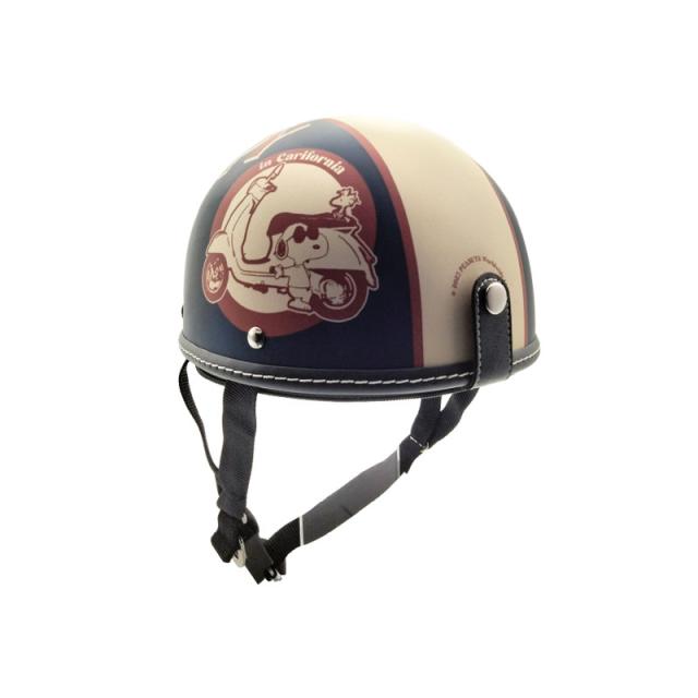 骨董品 SNOOPY ハーフヘルメット マットネイビー アメリカンレトロ ビンテージ