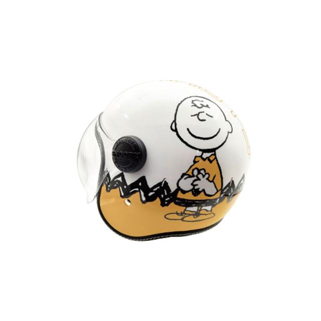 SNOOPY ジェットシールドヘルメット イエロー ハイウェイライダー シールド付 57〜58cm SMサイズ アークス SNJ-110_1