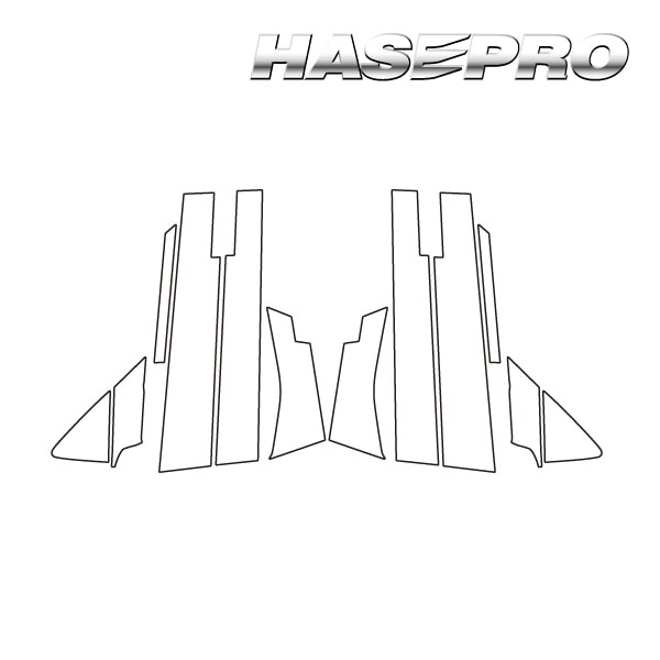 アートシートNEO ハーフグロス ピラー バイザーカット デイズ ハイウェイスター B40系（R5.9〜）【ブラック】 ハセプロ MSNHG-PN62V_1