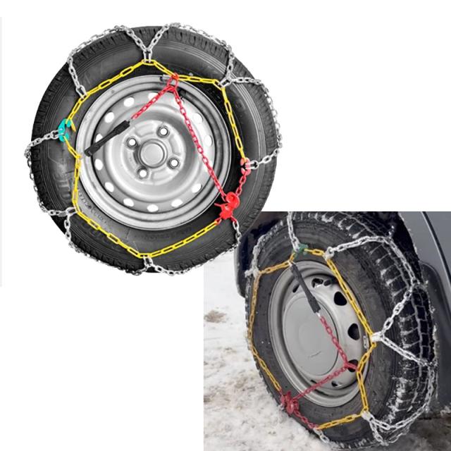 金属チェーン ハイエース・キャラバン用 亀甲型 凍結 雪道 195/80R15 はたらく車 リング径16mm 大自工業 TY-03_3