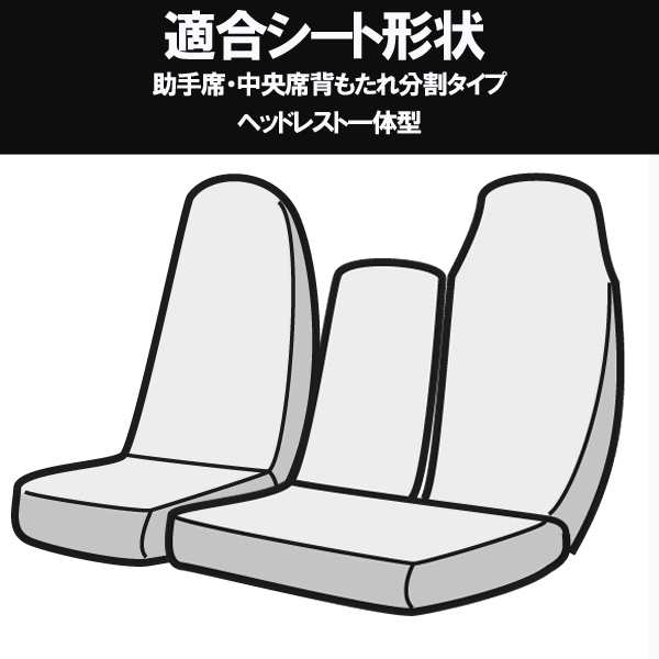 Azur アズール 運転席シートカバー ダイナ 7型 ワイドキャブ 300~500系 (H11 05~H23 06) ヘッドレスト一体型 ト - 2