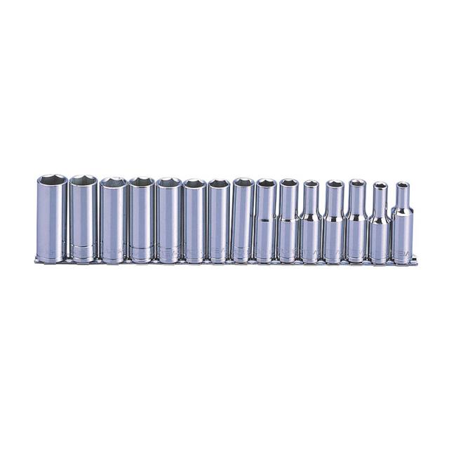 SIGNET(シグネット) 1/2DR 2/1"SQ 15PC ディープソケットセット ホルダー付 （6角）  13450