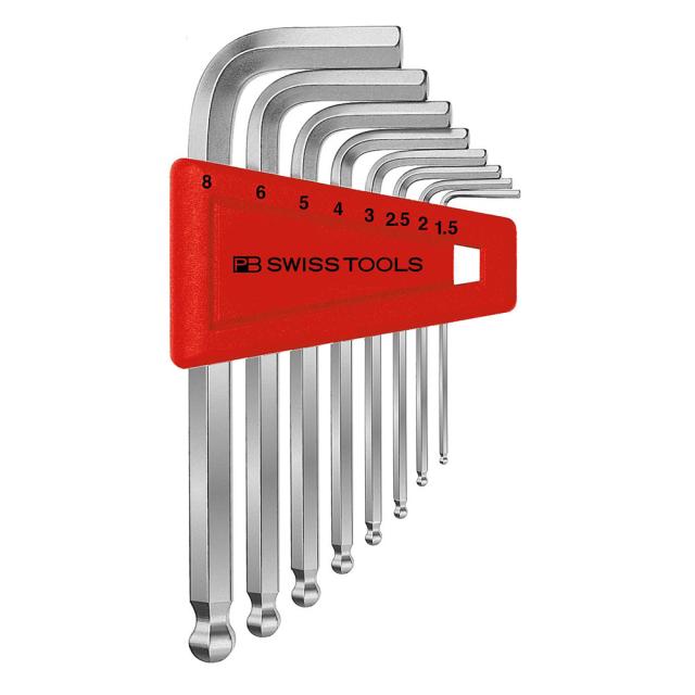 PB SWISS TOOLS(ピービースイスツールズ) ボール付六角棒レンチセット (パック入り)  212H-8CNの通販は 8,129円