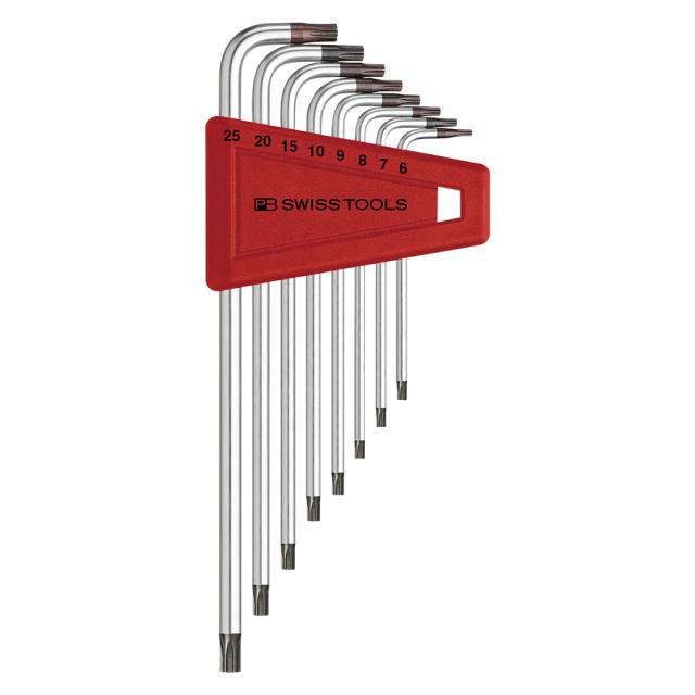PB SWISS TOOLS(ピービースイスツールズ) L型いじり止めヘクスローブレンチセット (ロング)  411BH/6-25
