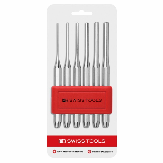 PB SWISS TOOLS(ピービースイスツールズ) 平行ピンポンチセット (ホルダー付) (パック入り) 755BCN