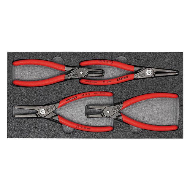 KNIPEX(クニペックス) 精密スナップリングプライヤーセット (4本組)  002001V09