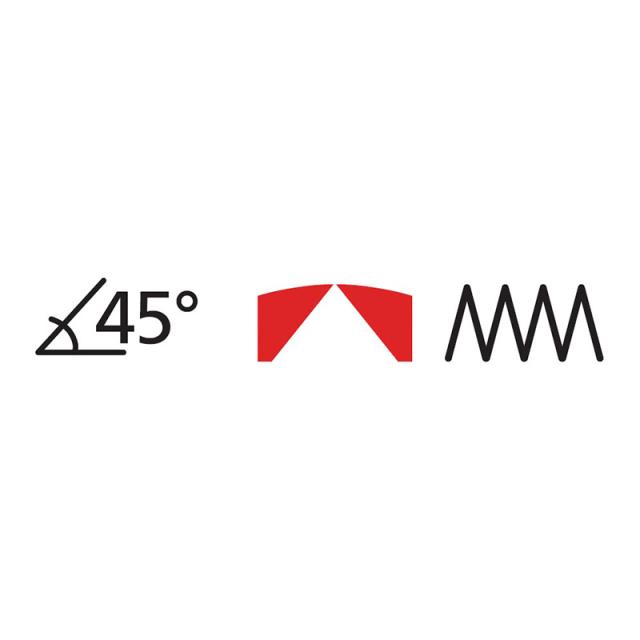 KNIPEX(クニペックス) プラスチック用ニッパー 45゜ (台紙付き)  7211-160_2