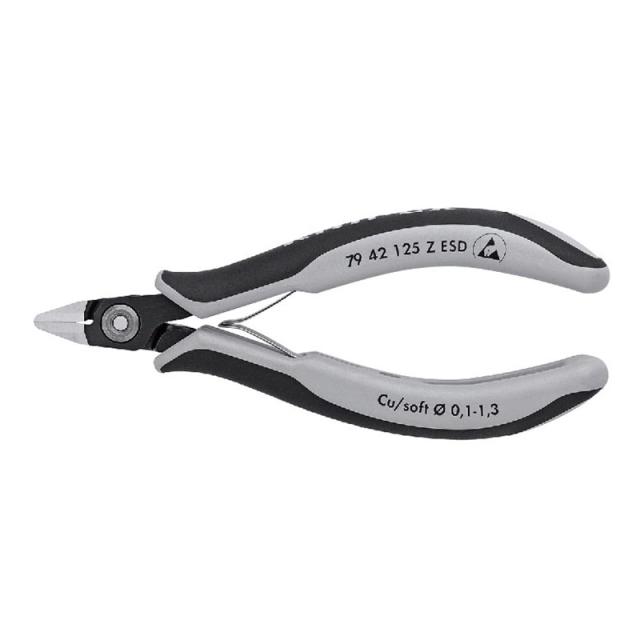KNIPEX(クニペックス) エレクトロニクスニッパー (静電気防止ハンドル) 7942-125ZESD