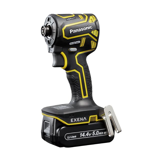 Panasonic（パナソニック） 充電インパクトドライバー(黄)14.4V 5.0Ah電池2個・本体・充電器・ケース EZ1PD1J14D-Y