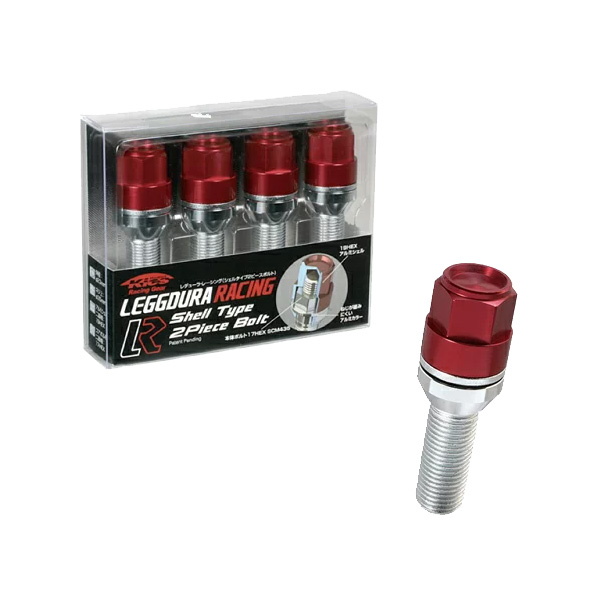 KYO-EI レーシングボルト キックス レデューラレーシング シェルタイプボルト M14×P1.5 R13球面 4個入 レッド KIC7045R4の通販は 5,525円