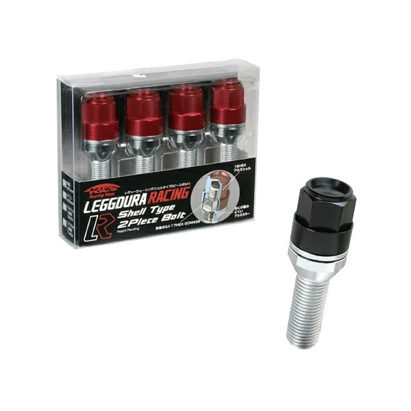 KYO-EI レーシングボルト キックス レデューラレーシング シェルタイプボルト M14×P1.5 R13球面 4個入 ブラック KIC7028K4の通販は