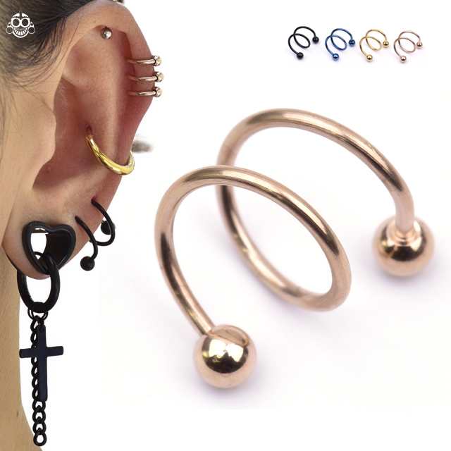 リップピアス スパイラルピアス - アクセサリー