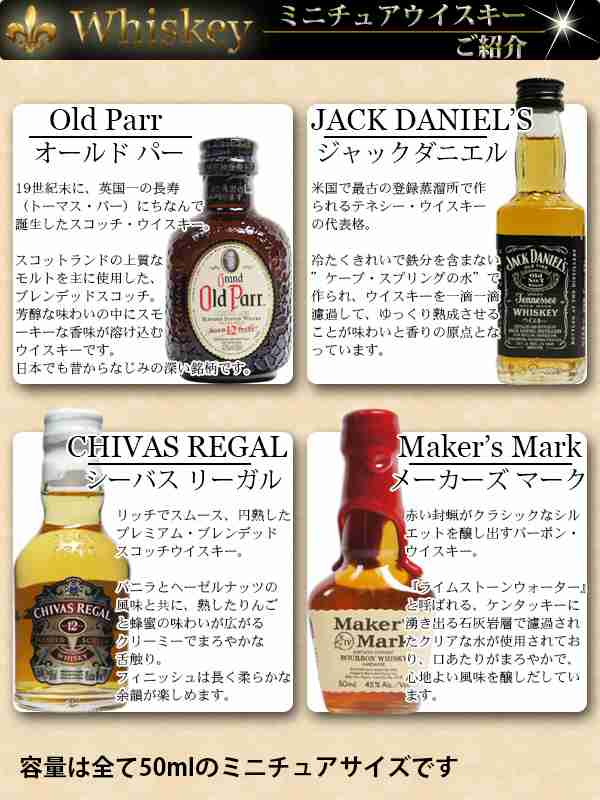 Old Parr 心無 12年 スコッチウイスキーミニボトル