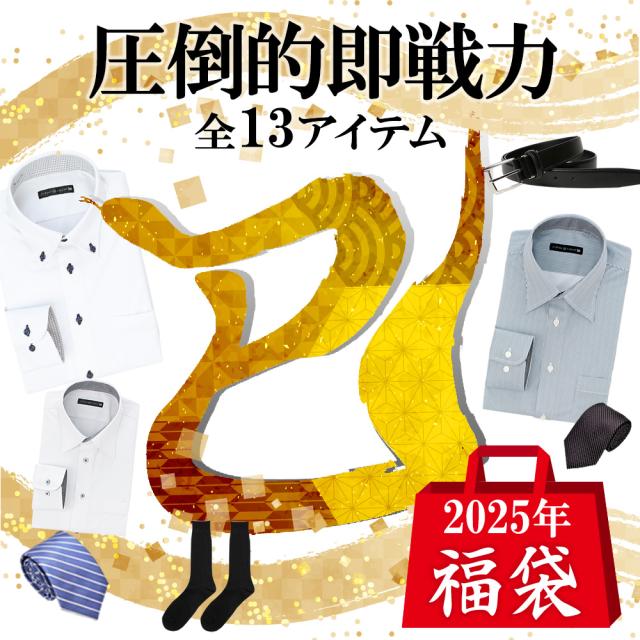 【福袋】13点入り メンズ福袋 2025 ワイシャツ ビジネス小物 アトリエ365 ハッピーバッグ /at-ml-fuku-1160【送料無料】の通販は